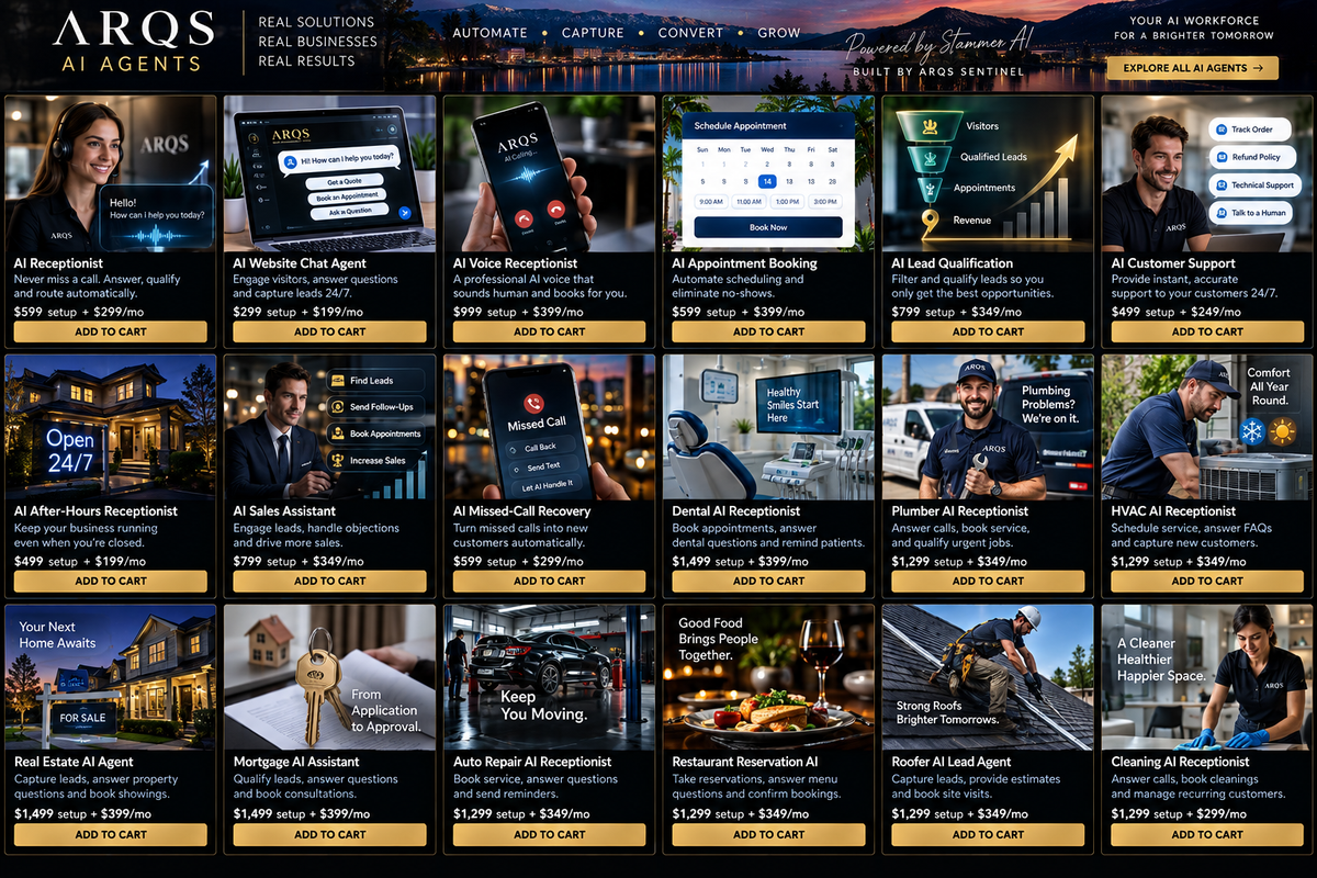 ARQS AI and business automation services