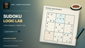ARQS Sudoku Logic Lab concept artwork, not a gameplay screenshot. Registered artwork ARQS-APIN-2026-001777; product ARQS-APIN-2026-000816.