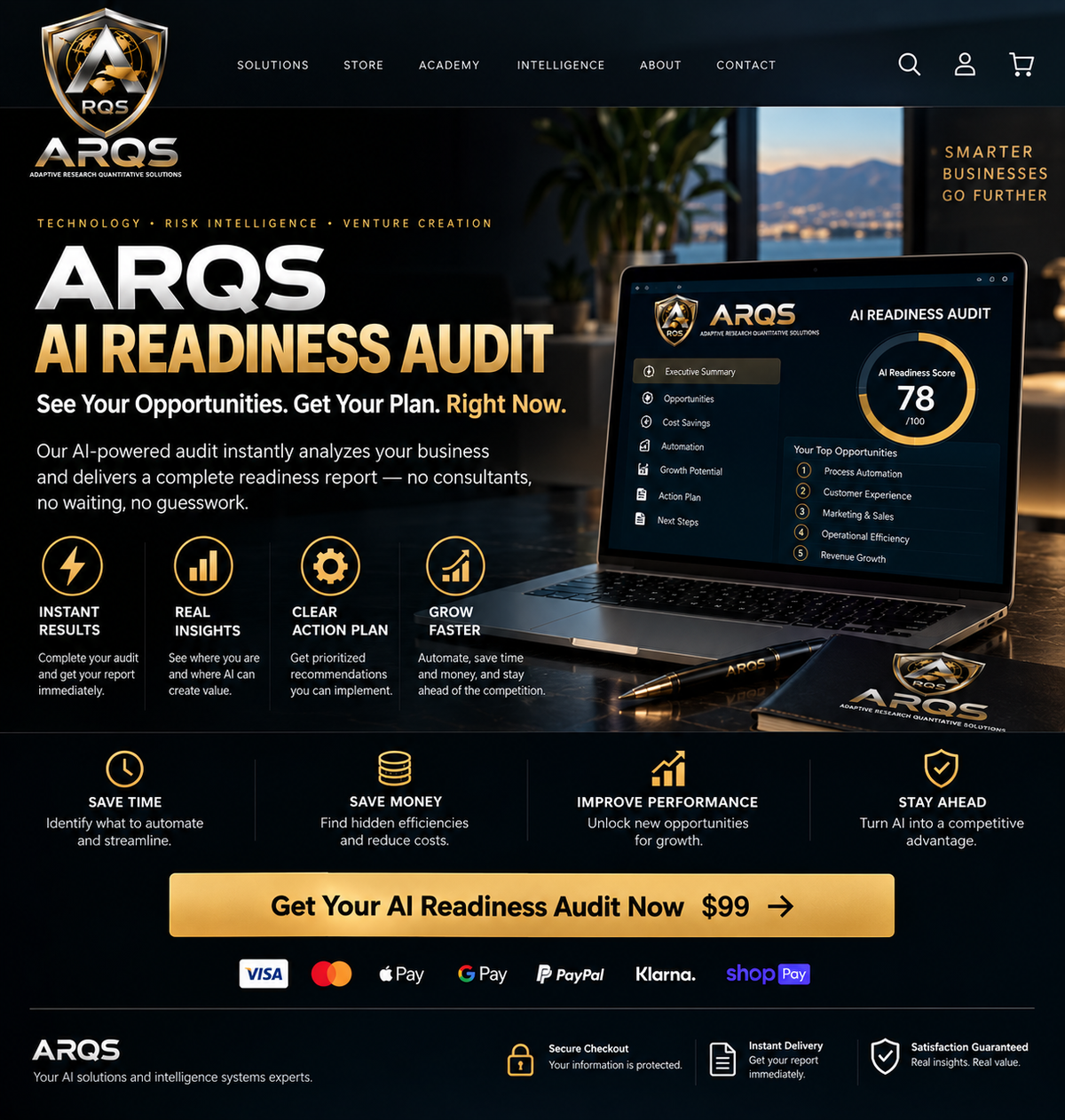 ARQS AI Readiness Audit — instant digital audit — $99