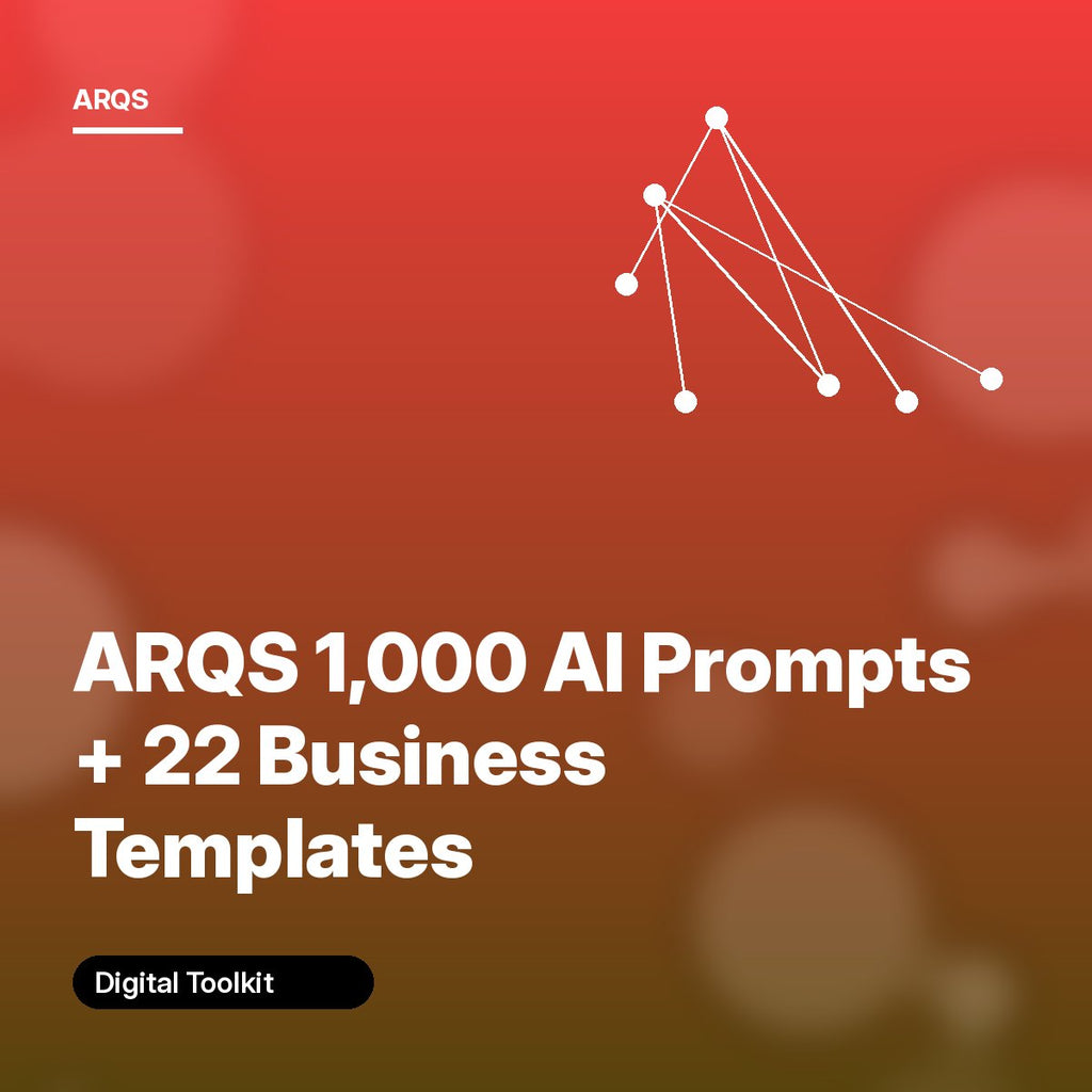 ARQS 1,000 AI Prompts + 22 Business Templates cover
