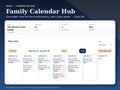 Family Calendar Hub — 1-month access: product card with a screenshot of the live sample app