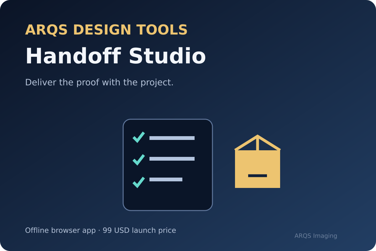 ARQS Handoff Studio — client delivery and acceptance evidence