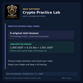 ARQS Crypto Practice Lab — ARQS-branded preview illustration with labelled teaching values