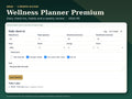 Wellness Planner Premium — 1 month access: product card with a screenshot of the live sample app