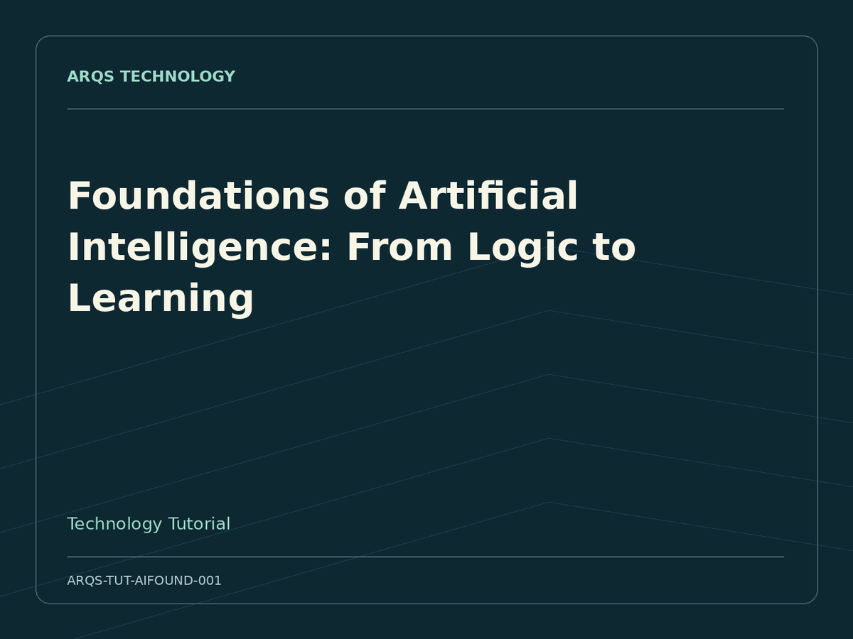Foundations of Artificial Intelligence: From Logic to Learning — product cover