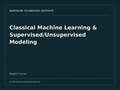 Classical Machine Learning & Supervised/Unsupervised Modeling — product cover