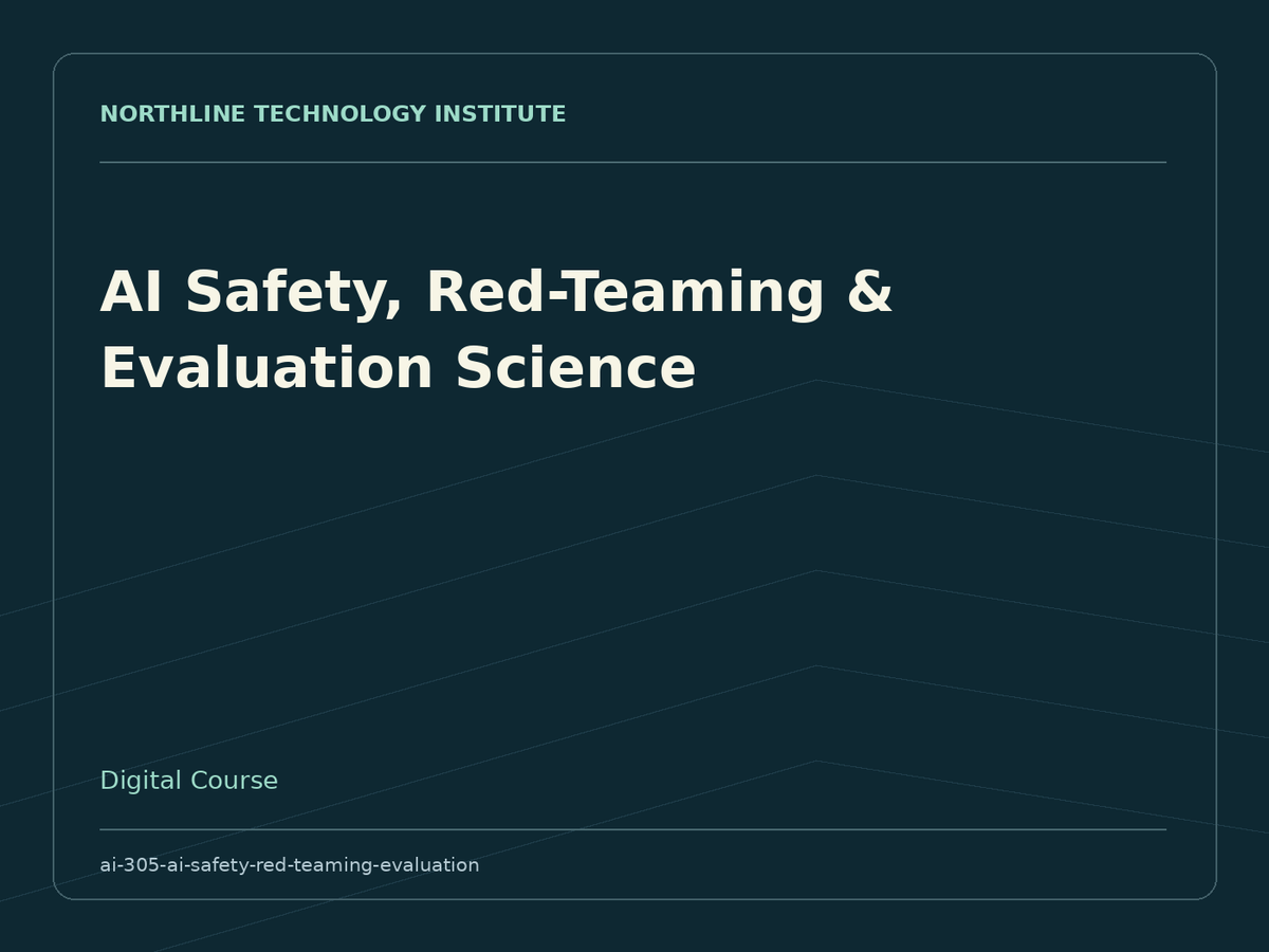 AI Safety, Red-Teaming & Evaluation Science — product cover