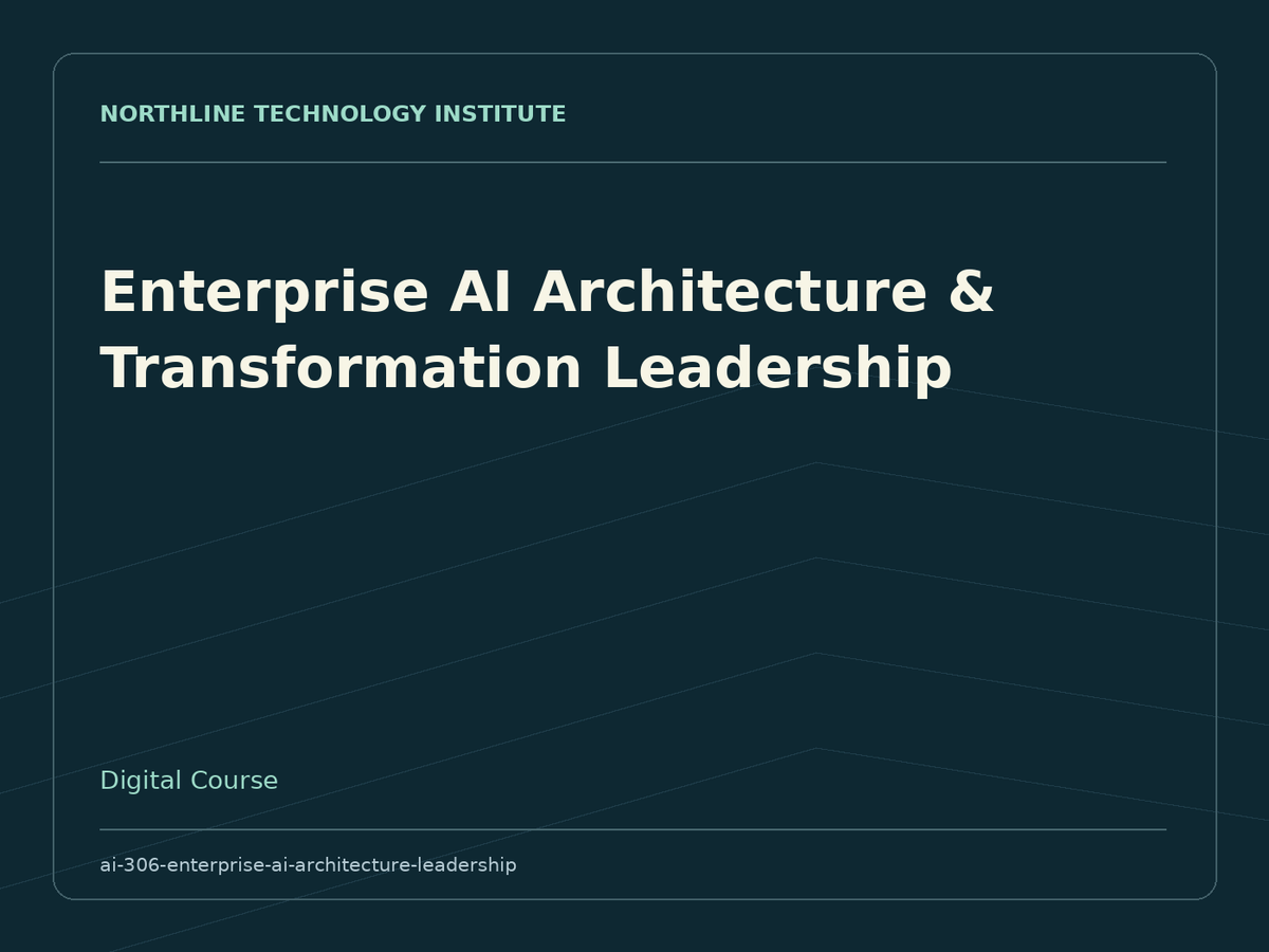 Enterprise AI Architecture & Transformation Leadership — product cover