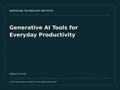 Generative AI Tools for Everyday Productivity — product cover