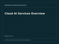 Cloud AI Services Overview — product cover