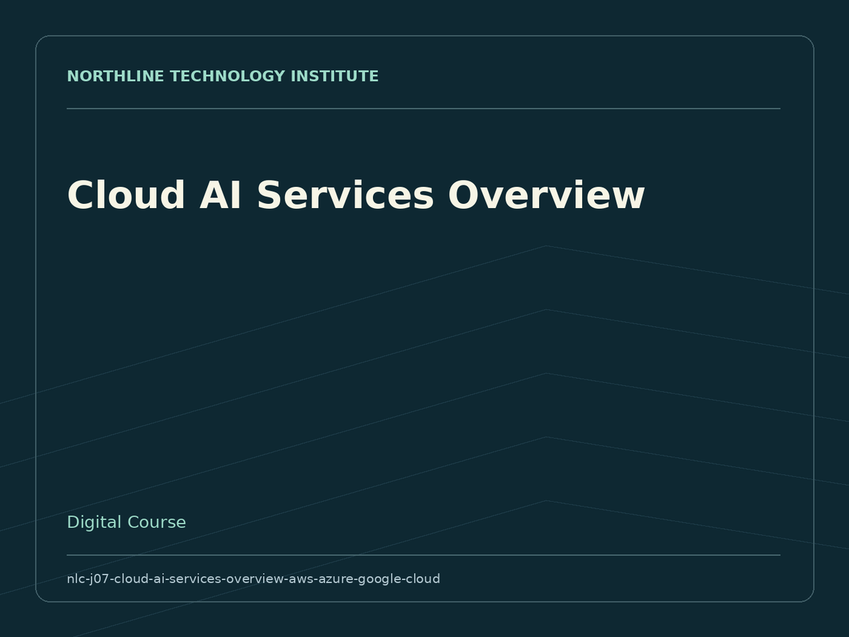 Cloud AI Services Overview — product cover