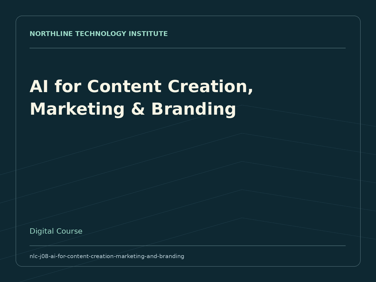 AI for Content Creation, Marketing & Branding — product cover