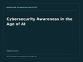 Cybersecurity Awareness in the Age of AI — product cover