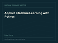 Applied Machine Learning with Python — product cover
