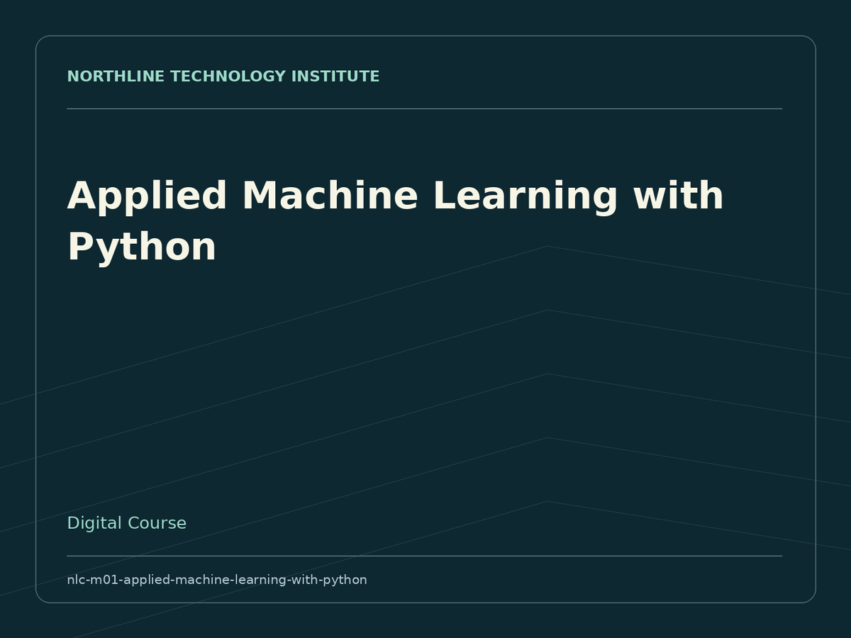 Applied Machine Learning with Python — product cover