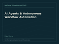 AI Agents & Autonomous Workflow Automation — product cover