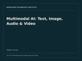 Multimodal AI: Text, Image, Audio & Video — product cover