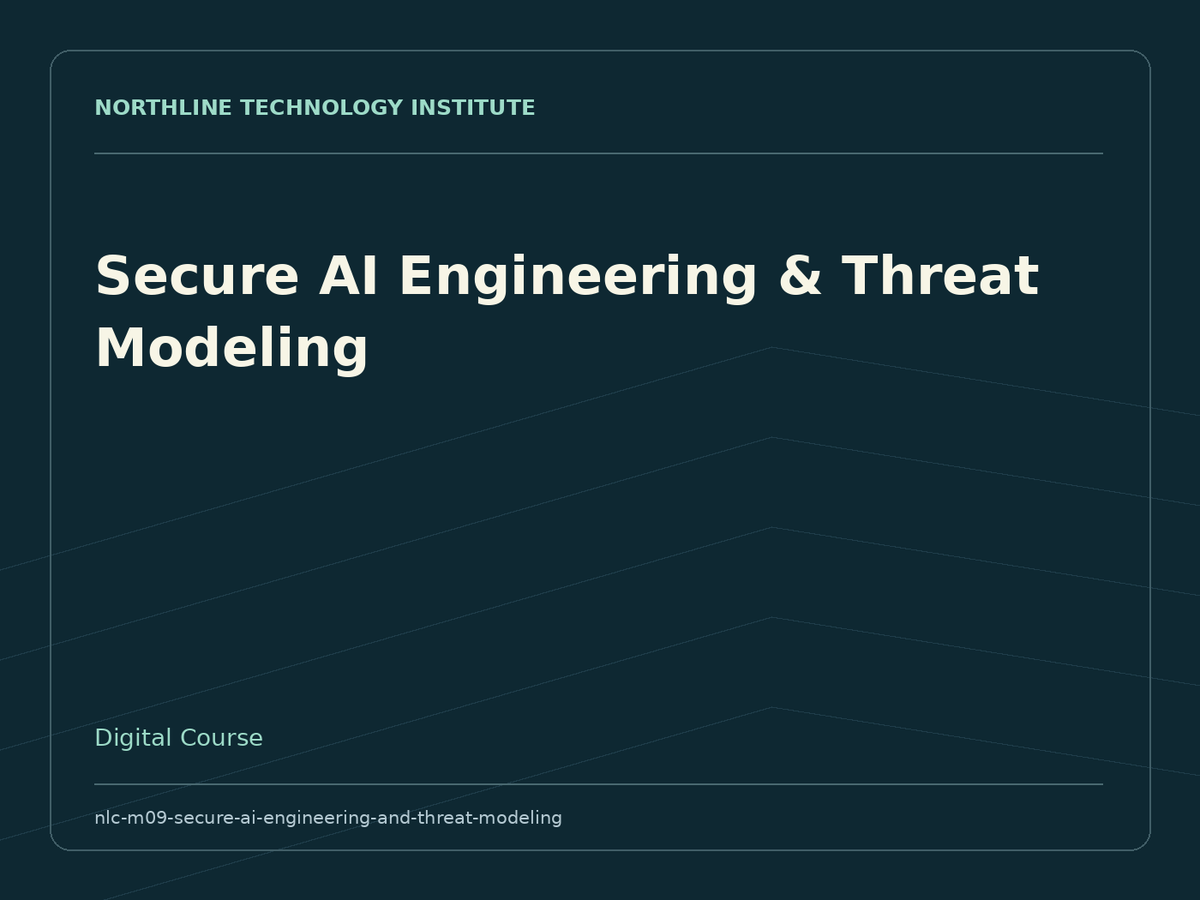 Secure AI Engineering & Threat Modeling — product cover