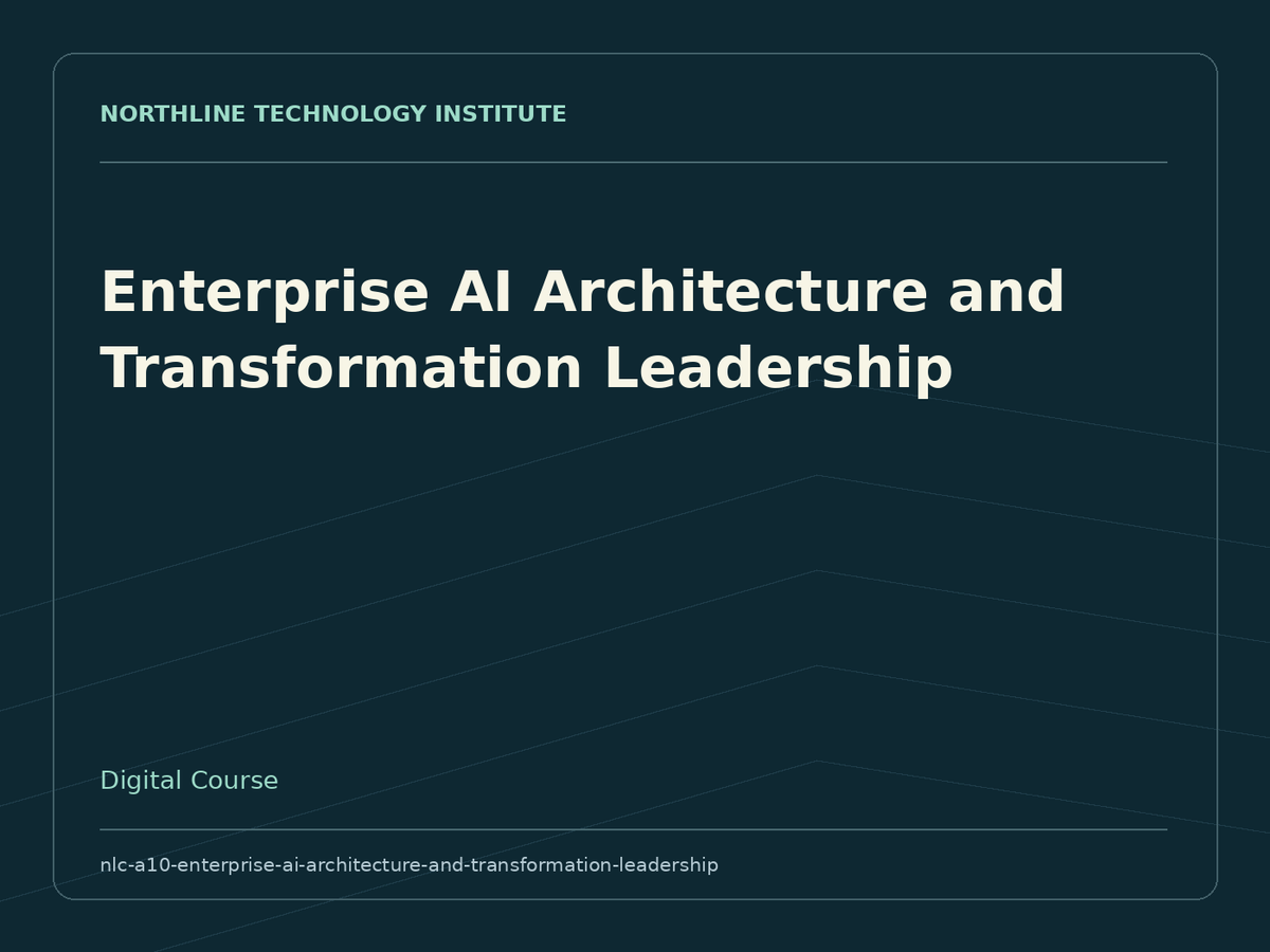 Enterprise AI Architecture and Transformation Leadership — product cover