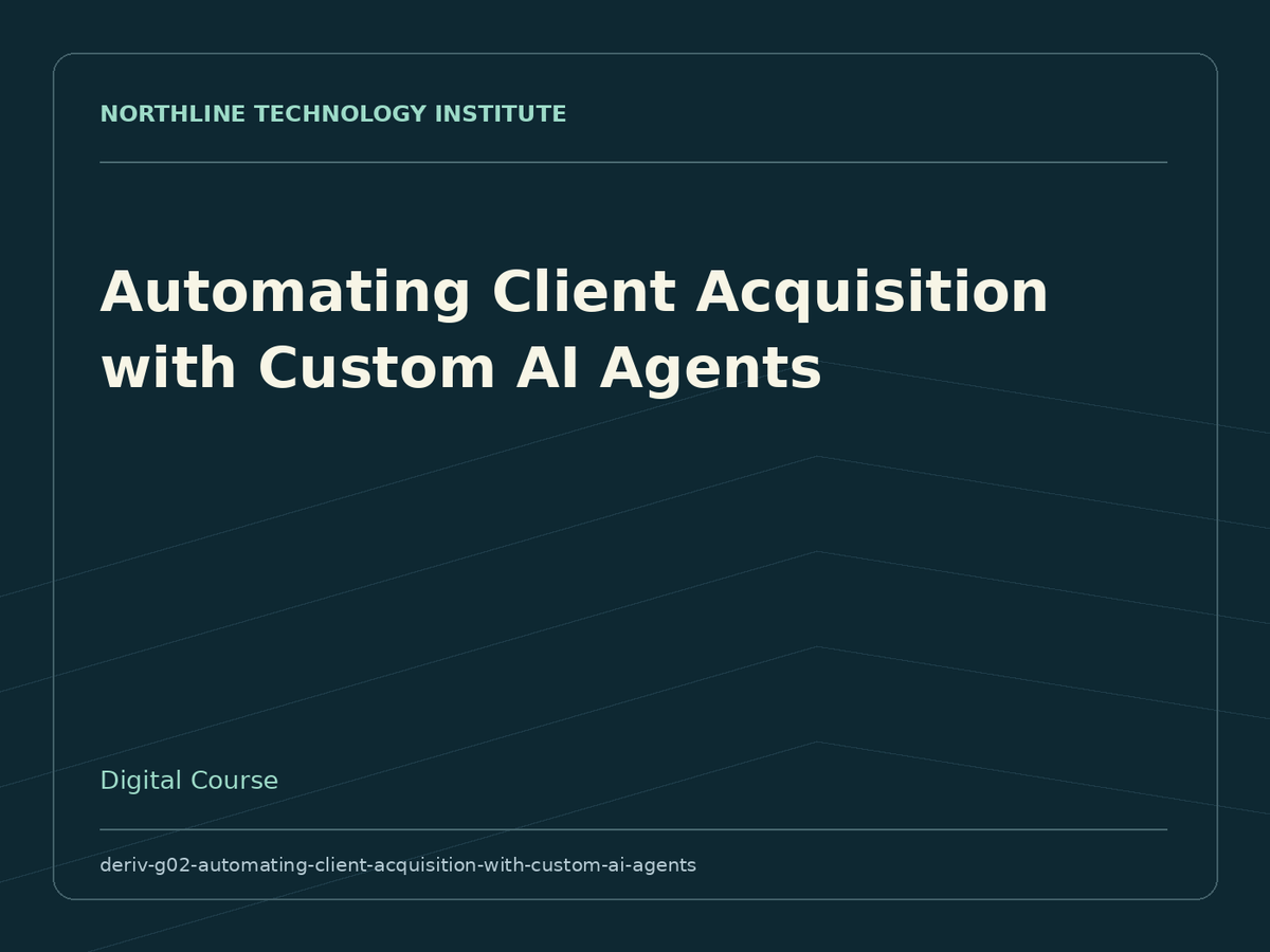 Automating Client Acquisition with Custom AI Agents — product cover