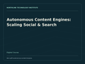Autonomous Content Engines: Scaling Social & Search — product cover