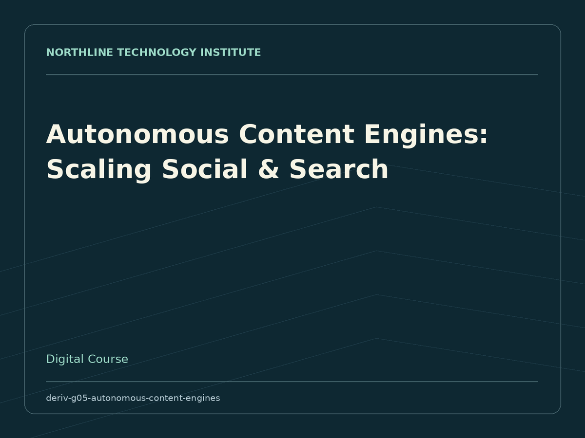 Autonomous Content Engines: Scaling Social & Search — product cover