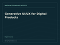 Generative UI/UX for Digital Products — product cover