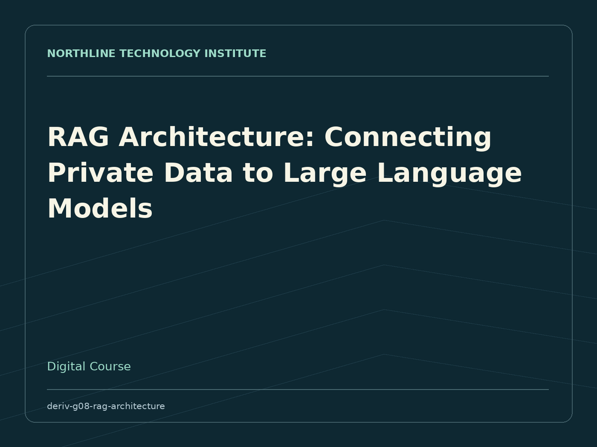 RAG Architecture: Connecting Private Data to Large Language Models — product cover