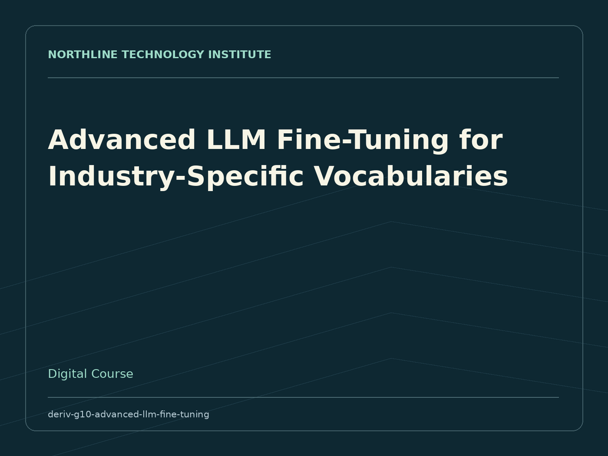 Advanced LLM Fine-Tuning for Industry-Specific Vocabularies — product cover