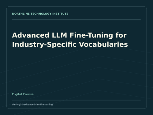 Advanced LLM Fine-Tuning for Industry-Specific Vocabularies — product cover
