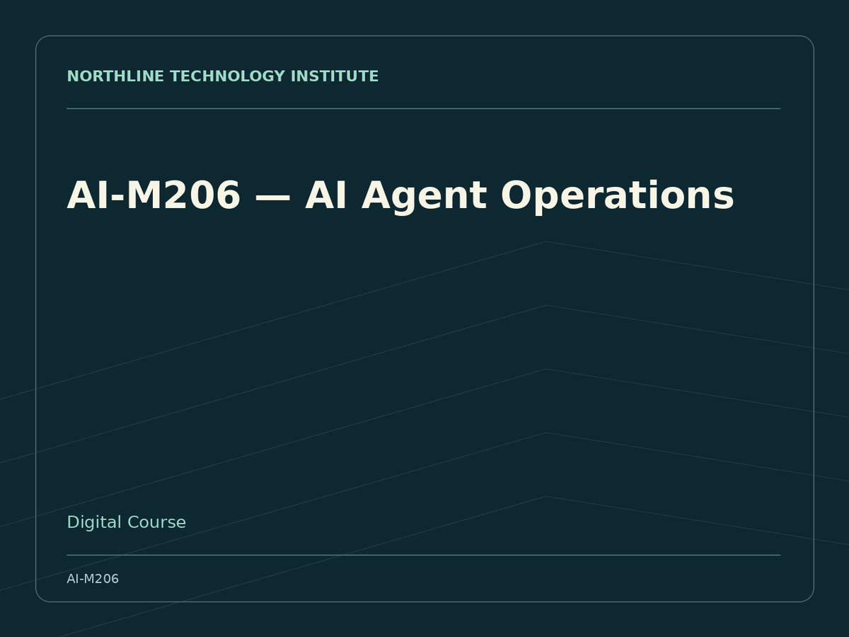 AI-M206 — AI Agent Operations — product cover