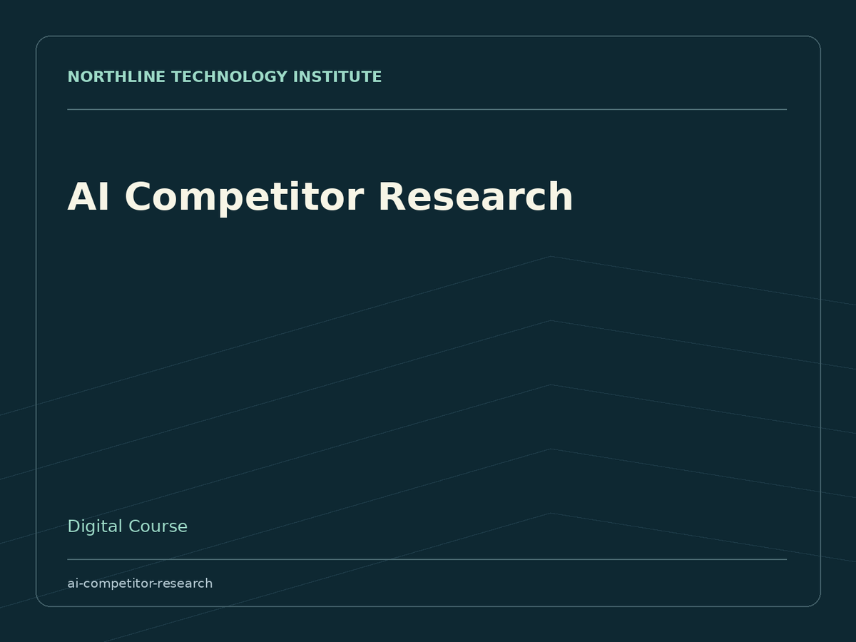 AI Competitor Research — product cover