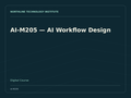 AI-M205 — AI Workflow Design — product cover