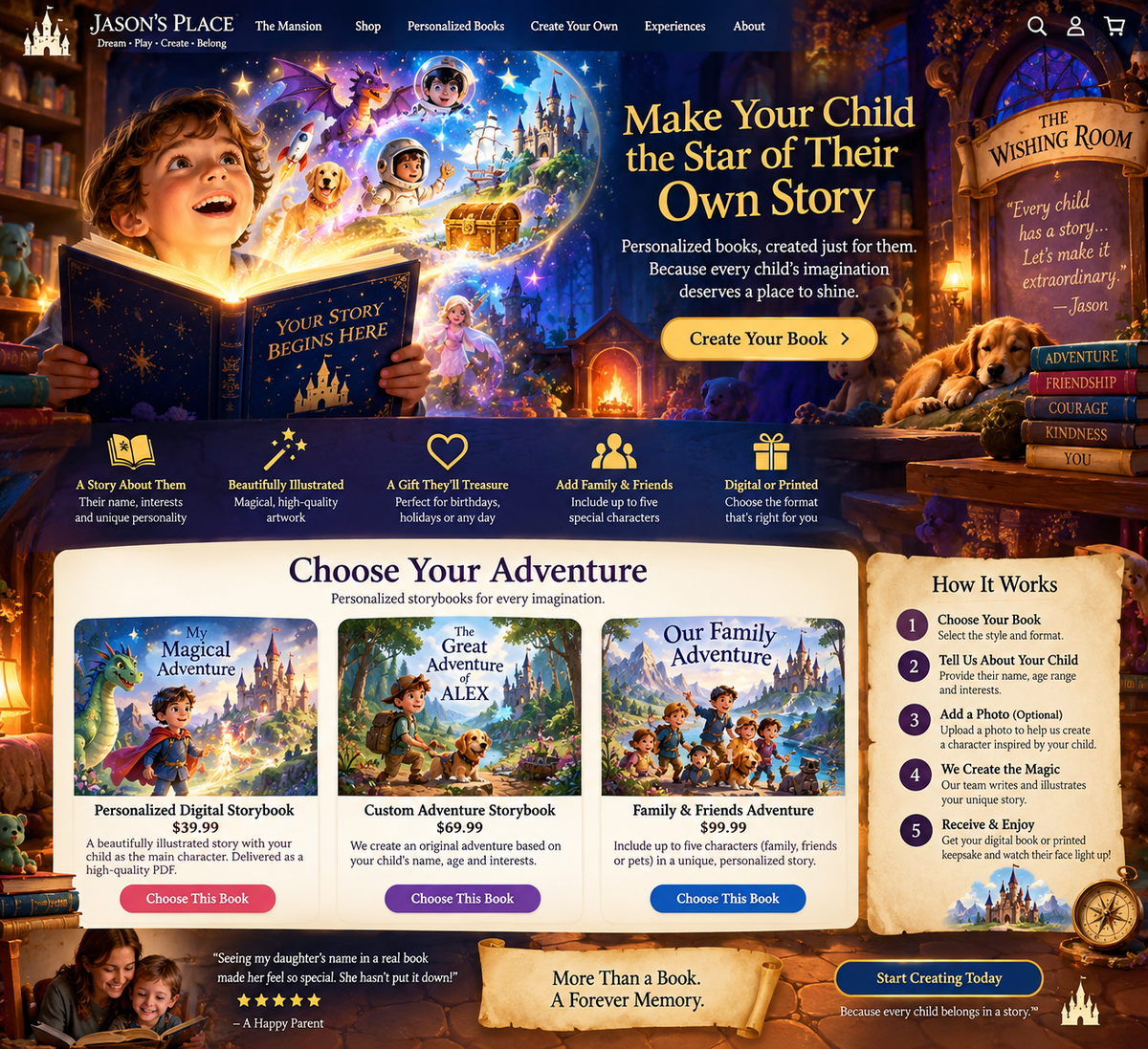 Jason's Place personalized storybooks — Make Your Child the Star of Their Own Story
