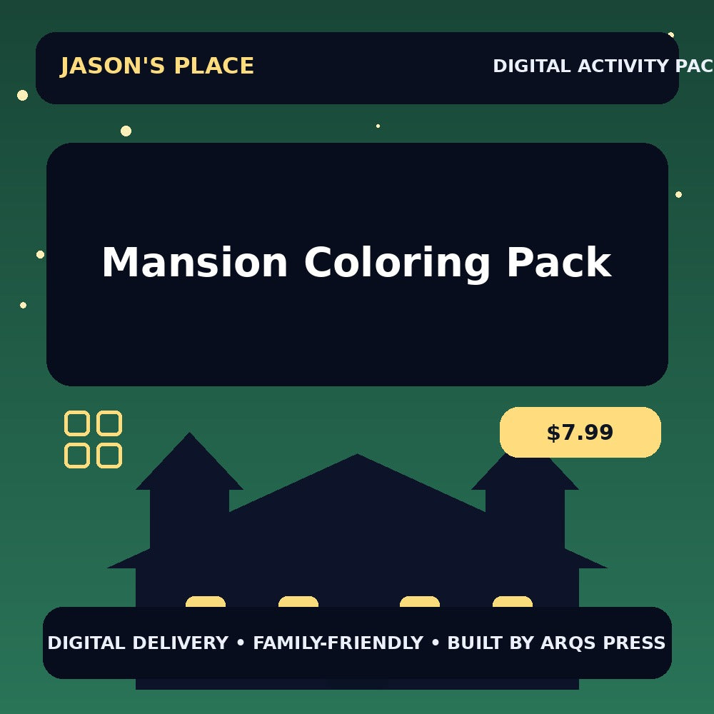 Mansion Coloring Pack