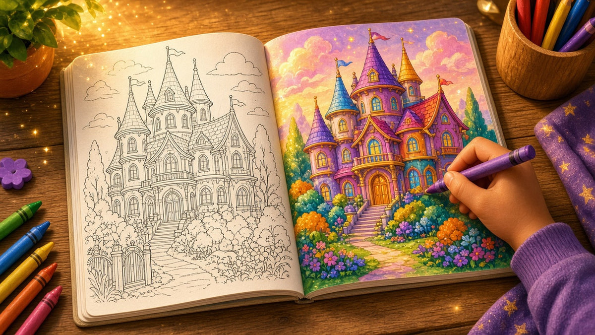 JP Mansion Coloring Book