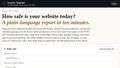 Security Snapshot by ARQS: one-off website security report